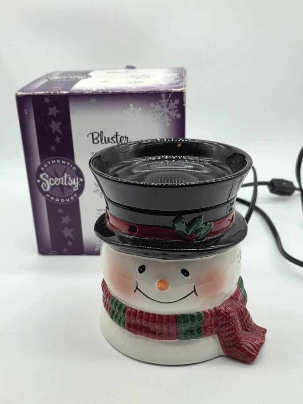 Scentsy Bluster Snowman Scentsy Scent Warmer Christmas Decoration Retired 2010